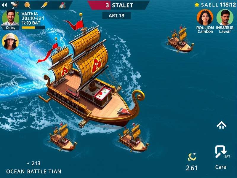 Ocean Battle Titan multiplayer battle interface
